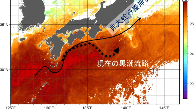 海面水温の長期変動と黒潮大蛇行 — 7年目に入った蛇行は何を意味するのか
